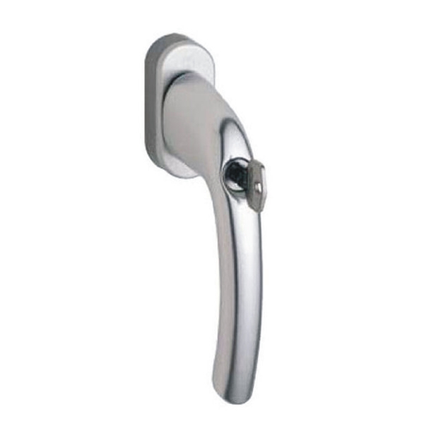 Hoppe Tokyo Window Handle Key Lockable in Silver